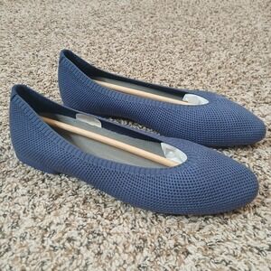 Allbirds Tree Breezer Flats Women's Sz 9 Breathable Lightweight Hazy Indigo Blue